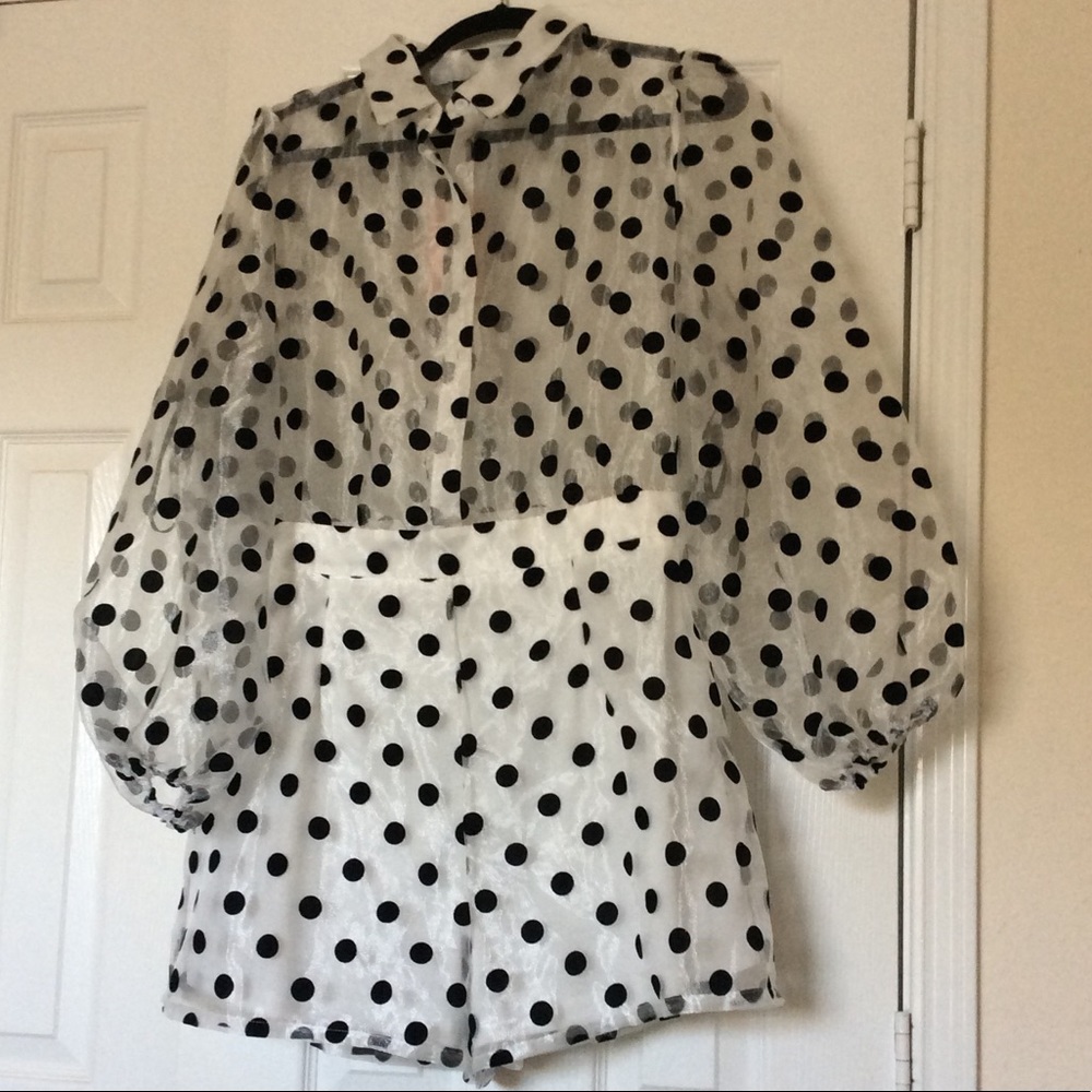 Polka dot Misguided play suit
